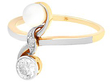 Antique Pearl and Diamond Twist Ring