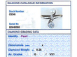Elegant Pearl and Diamond Ring Grading Card