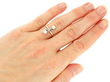 Elegant Pearl and Diamond Ring Wearing