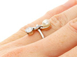 Elegant Pearl and Diamond Ring Wearing