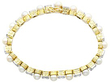 Pearl and Diamond Line Bracelet