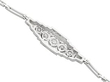 White Gold Diamond Bracelet reverse 