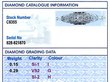 White Gold Diamond Bracelet grading card