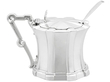 Antique Silver Mustard Pot and Spoon