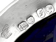 Silver Mustard Pot and Spoon hallmarks 