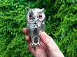 Owl Mustard Pot with Mouse Spoon and Liner