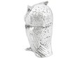 Owl Mustard Pot with Mouse Spoon and Liner