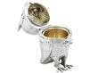 Owl Mustard Pot with Mouse Spoon and Liner