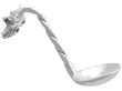Sterling Silver Owl Mustard Pot Spoon