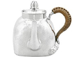 Silver Chinese Tea Set Bamboo Handle
