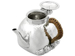 Silver Chinese Tea Set Bamboo Handle