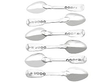 Antique Silver Tradesman Spoons