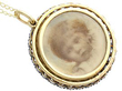 Antique Portrait Pendant with Diamonds
