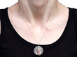 Antique Portrait Pendant with Diamonds