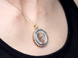 Antique Portrait Pendant with Diamonds