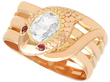 Diamond Snake Ring in Rose Gold for Sale