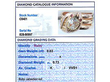 Diamond Snake Ring in Rose Gold Grading Card