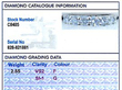 Size H Eternity Ring in Platinum Grading Card