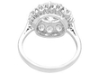 3 Carat Diamond Cluster Ring in Platinum for Sale