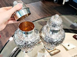 Large Antique Silver Tea Caddies Set for Sale