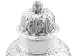 Large Antique Silver Ginger Jar Set top