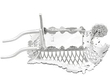 Silver Wheelbarrow Dishes 