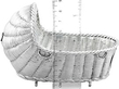 Sterling Silver Cradle Basket 