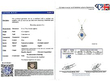 Sapphire Pendant Necklace with Diamonds Certificate