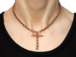 Albert Chain Necklace Gold Wearing