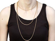 Longuard Chain Necklace in Yellow Gold Wearing