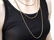 Longuard Chain Necklace in Yellow Gold Wearing