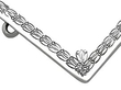Antique Silver Holy Wall Font with Cross