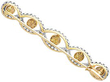Natural Pearl and Diamond Brooch back view