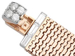 Rose gold and Diamond Bracelet fastening detail