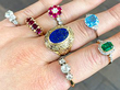 Claw Set Trilogy Ring in Yellow Gold