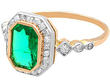 Colombian Emerald Engagement Ring for Sale