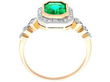 Colombian Emerald Engagement Ring for Sale