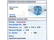Grading Report 1930s Aquamarine Ring in White Gold