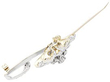 Victorian Floral Diamond Brooch Open
