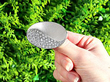 Oval Diamond Brooch in White Gold