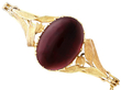Garnet Bangle Bracelet in Gold for Sale