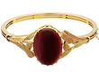 Garnet Bangle Bracelet in Gold for Sale