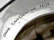 Omar Ramsden Silver Mustard Pot engraving 