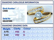 Diamond Twist Ring Yellow Gold Grading Report