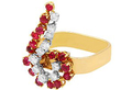1970s Ruby and Diamond Ring in Yellow Gold 