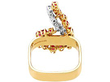 1970s Ruby and Diamond Ring in Yellow Gold 