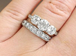 White Gold Eternity Ring Size M 