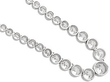 Diamond Riviere Necklace in Platinum Reverse