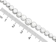 Diamond Riviere Necklace in Platinum Size