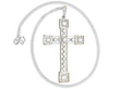 18k Gold Diamond Cross Pendant